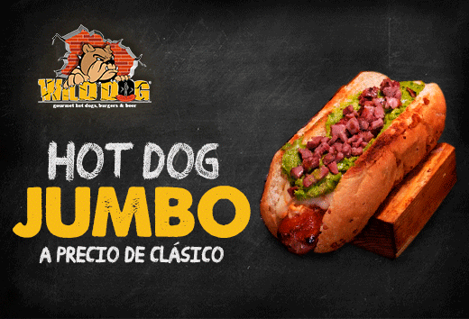 Hot Dog jumbo a precio de clÃ¡sico