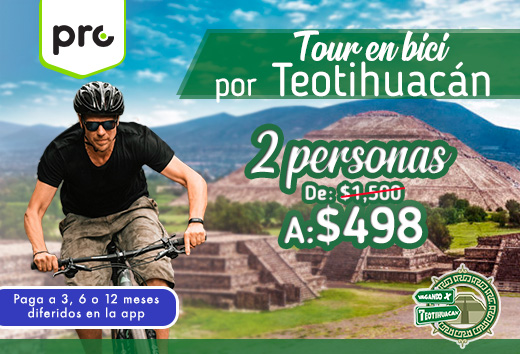 Tour en bici 2 personas $498