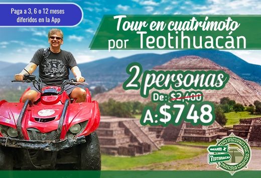 Tour en cuatrimoto 2 personas $748