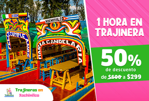 1 hora en trajinera $299