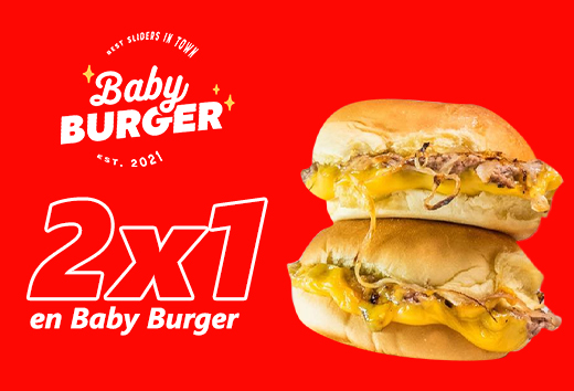 2x1 en Baby Burgers