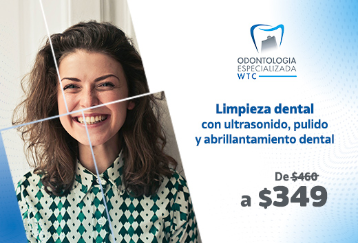 Limpieza dental con ultrasonido y pulido de $469 a $349