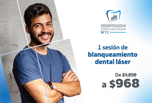 SesiÃ³n de blanqueamiento dental lÃ¡ser de $1,250 a $968