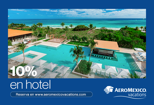 10% OFF en el total de tu paquete de hotel