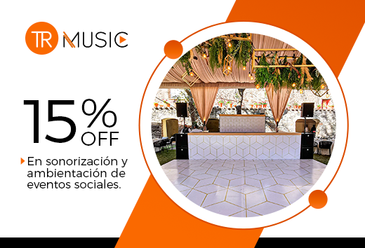 15% OFF en sonorizaciÃ³n y ambientaciÃ³n de eventos sociales