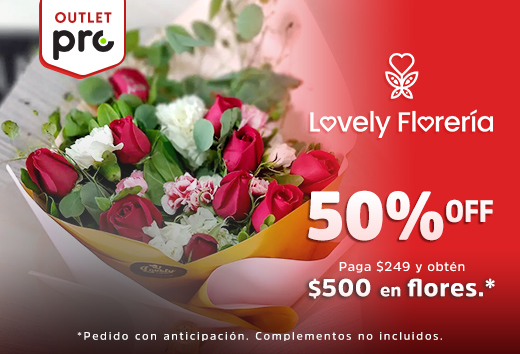 Paga $250 y obtÃ©n $500 en flores