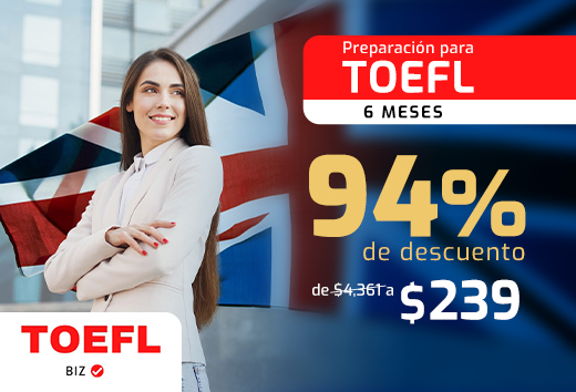 94% OFF TOELF 6 meses