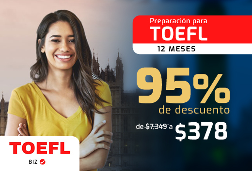 95% OFF TOELF 12 meses
