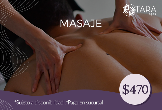 Masaje de $490 a $470