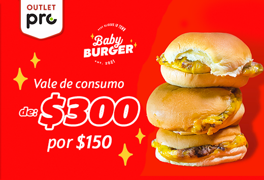 50% en tu consumo en Baby Burger