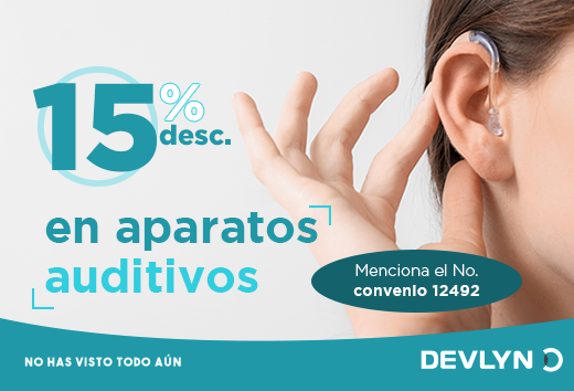 15% de descuento en aparatos auditivos.