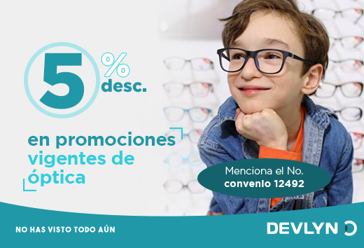 5% de descuento adicional en promociones vigentes de Ã³ptica