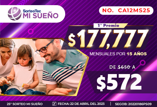 Sorteo Mi SueÃ±o 25Â°
