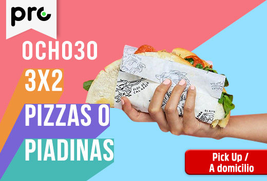 Pizzas o piadinas al 3x2