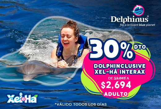 Dolphinclusive Xel-HÃ¡ Interax Adulto con 30% de descuento