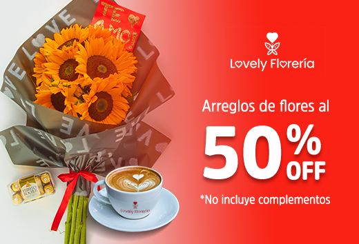 50% de descuento en arreglos