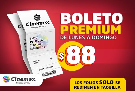 Boleto PREMIUM por $88.