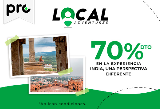 70% de descuento en la experiencia India