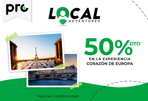 50% OFF en experiencia CorazÃ³n de Europa