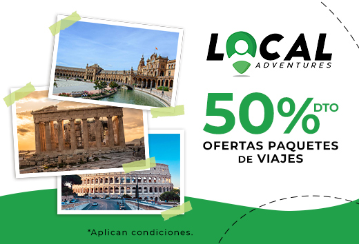 50% OFF en Paquetes de Viajes