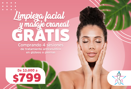 Gratis limpieza facial y mensaje craneal