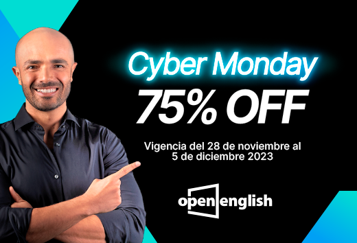 75 % OFF Cyber Monday en Open English