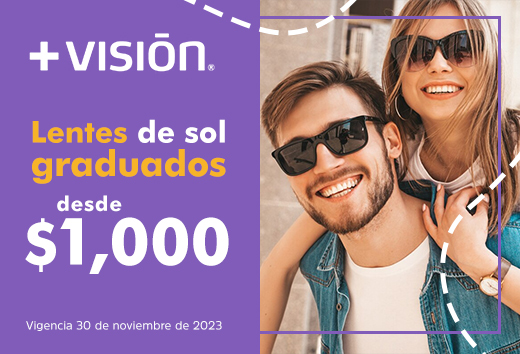 Lentes graduados de sol desde $1,000