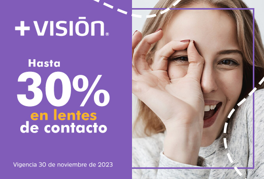 30% OFF en lentes de contacto