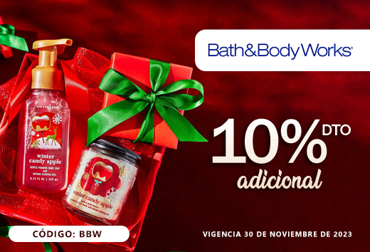 10% OFF en Bath and Body Works