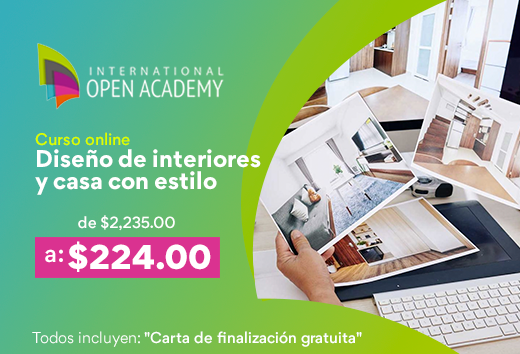 Curso online de DiseÃ±o de interiores y casas por $224