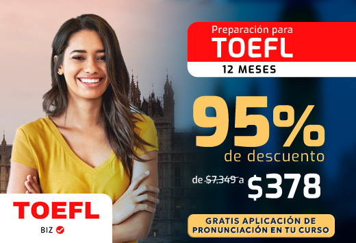 95% OFF TOELF 12 meses