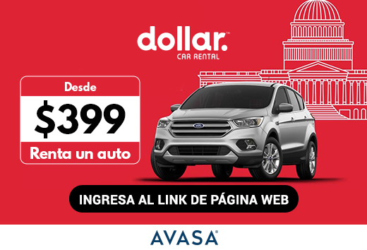 Renta un auto desde $399 en Dollar