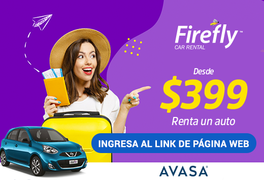 Renta un auto desde $399 en Firefly