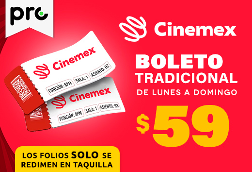 Boleto Tradicional de lunes a domingo $59