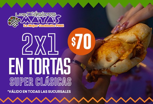 2x1 en tortas clÃ¡sicas