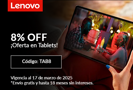 8% de descuento en Tablets
