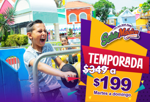 Martes a domingo a $199
