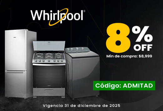 8% de descuento en Whirlpool