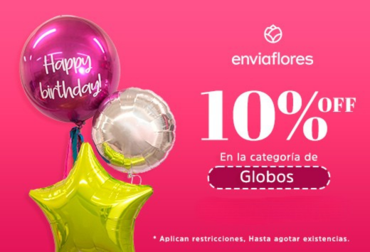 Globos con 10% OFF