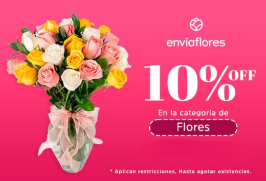 Flores con 10% OFF