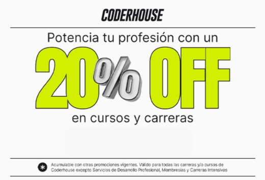 20% OFF adicional en Coderhouse