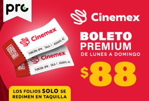 Boleto PREMIUM por $88.