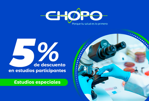 5% de descuento en estudios especiales