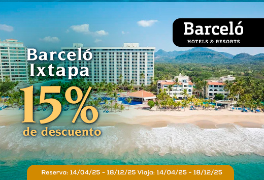 15% de dto. en BarcelÃ³ Ixtapa