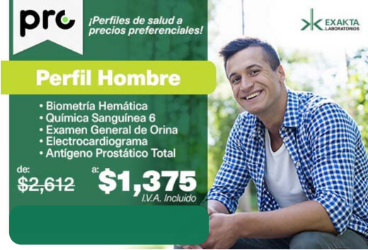 Estudios Perfil Hombre por $1,375
