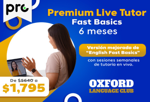 $1,795 InglÃ©s A1 + tutor en vivo