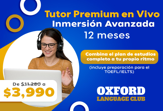 $3,990 InglÃ©s avanzado + tutor en vivo