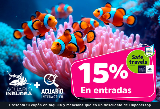 15% OFF en Acuario Inbursa y Acuario Interactivo.