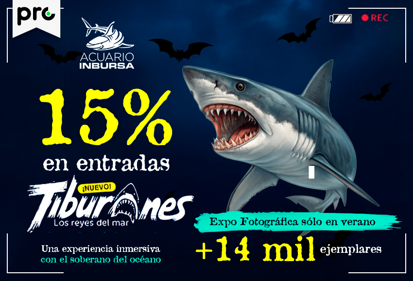 15% OFF en Acuario Inbursa y Acuario Interactivo.