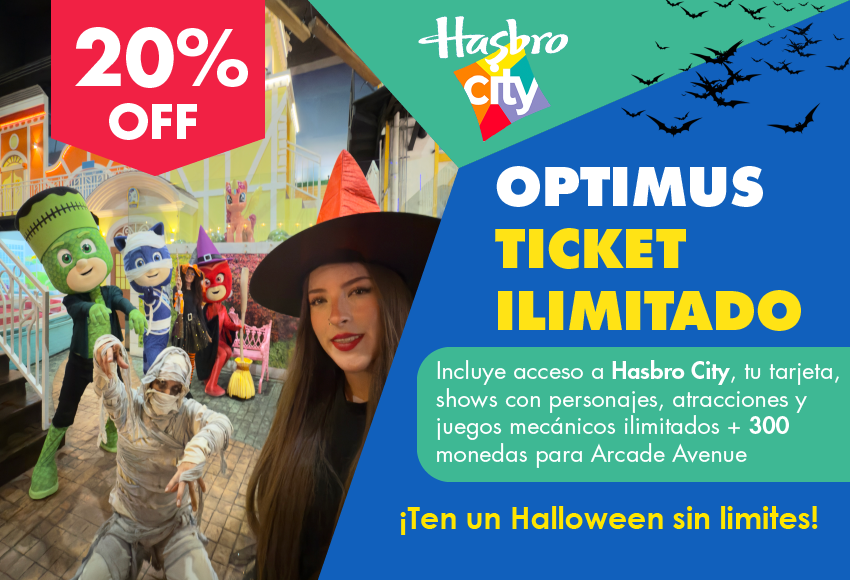 20% OFF en optimus ticket ilimitado